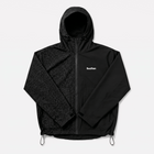 Water Reactive Cheetah Rain Jacket - Black
