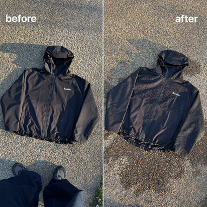 Water Reactive Cheetah Rain Jacket - Brown