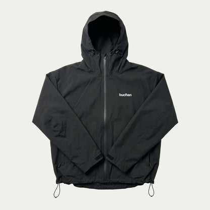 Water Reactive Cheetah Rain Jacket - Black