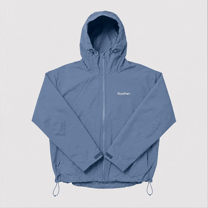 Water Reactive Cheetah Rain Jacket - Blue